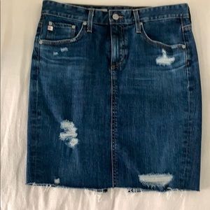 AG denim pencil skirt